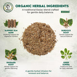 Rene’s Naturals Essiac Tea Bags - USDA Organic - Original 4-Herb Formula Since 1922 -, Non-GMO, Vegan - 32 Teabags - Gentle Daily Cleansing