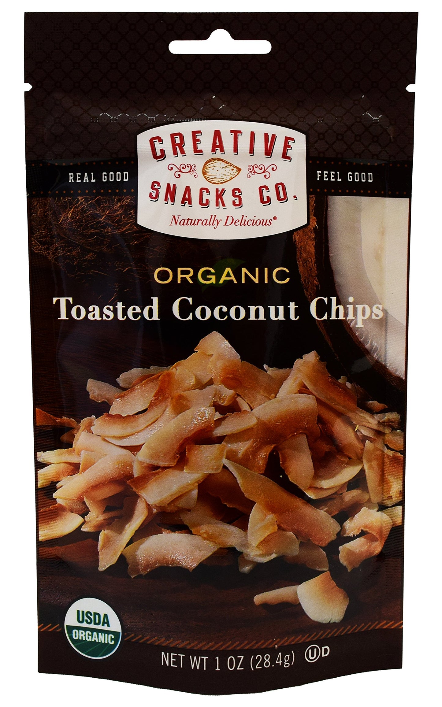Creative Snack Chip Coconut Toasted Grab Go, 1 oz