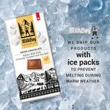 MilkBoy Swiss Chocolates Milk Chocolate Bars, Caramel Salt - 3 oz, 2 Pack