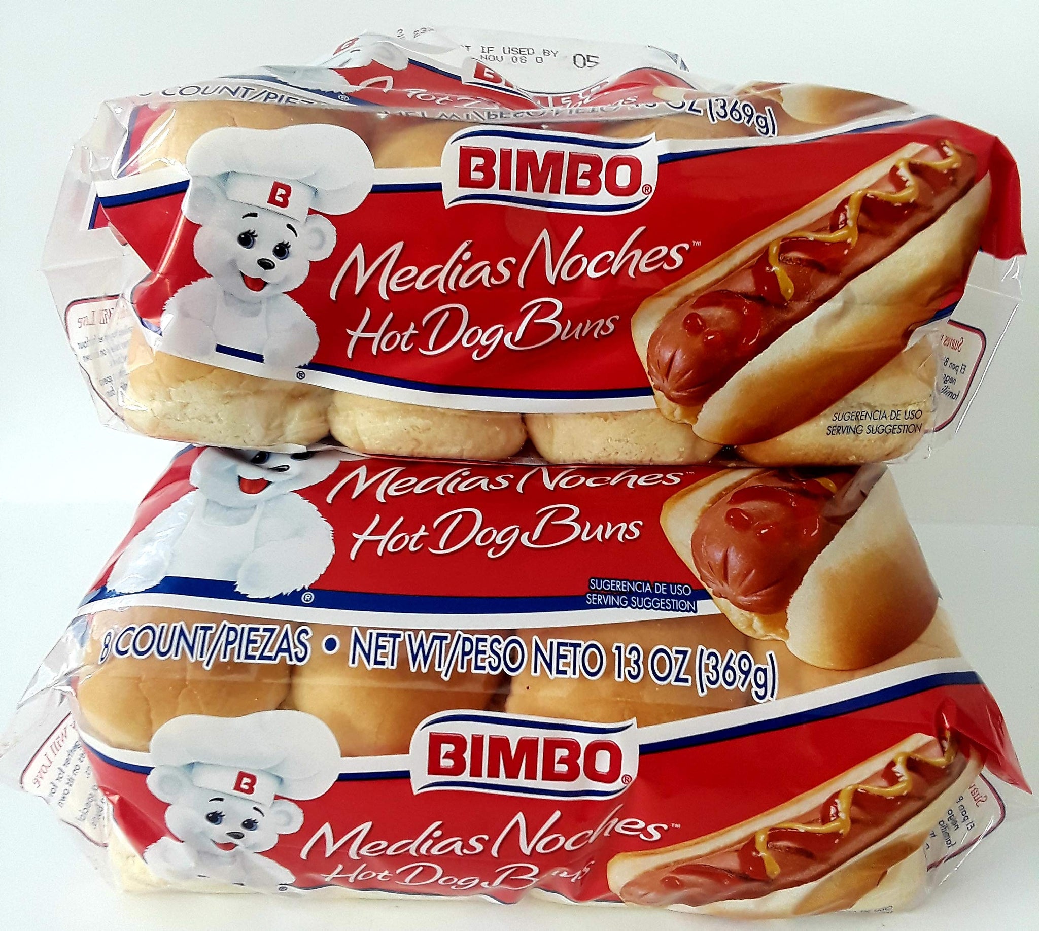 Bimbo Hotdog Buns 8ct (2 pack)