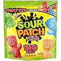 SOUR PATCH KIDS Big Kids Soft & Chewy Gummy Candy, Bulk Candy, Family Size, 1.7 lb