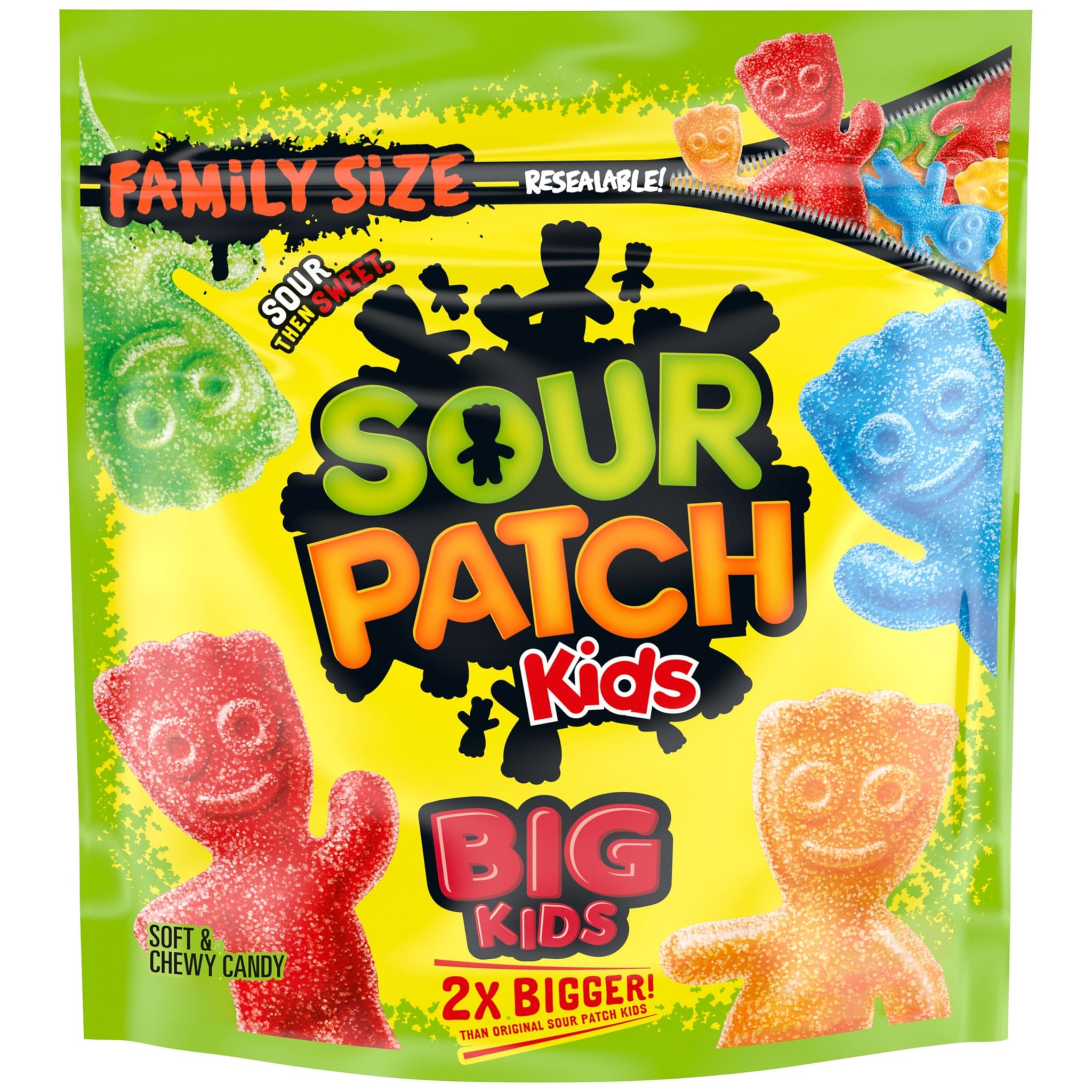 SOUR PATCH KIDS Big Kids Soft & Chewy Gummy Candy, Bulk Candy, Family Size, 1.7 lb