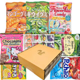 Asian Candy & Gummy Gift Box - 8 Full-Size Packs of Japanese Sweets - Assorted Fruit Gummies, Chocolate Marshmallows, Matcha Candy & Soda Chews