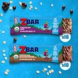 Zbar - Chocolate Chip and Chocolate Brownie - Variety Pack - Soft Baked Snack Bars - Non-GMO - 10-11g Whole Grains - USDA Organic Granola Bars (36