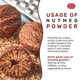 Spicy World Nutmeg Powder 5 LB Bulk Jar - Premium Quality, Ground Nutmeg Whole, Perfect for Commercial Baking, Cooking, Smoothies, Lattes & Desserts