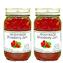 Amish Strawberry Jam - Two 16 Oz Jars