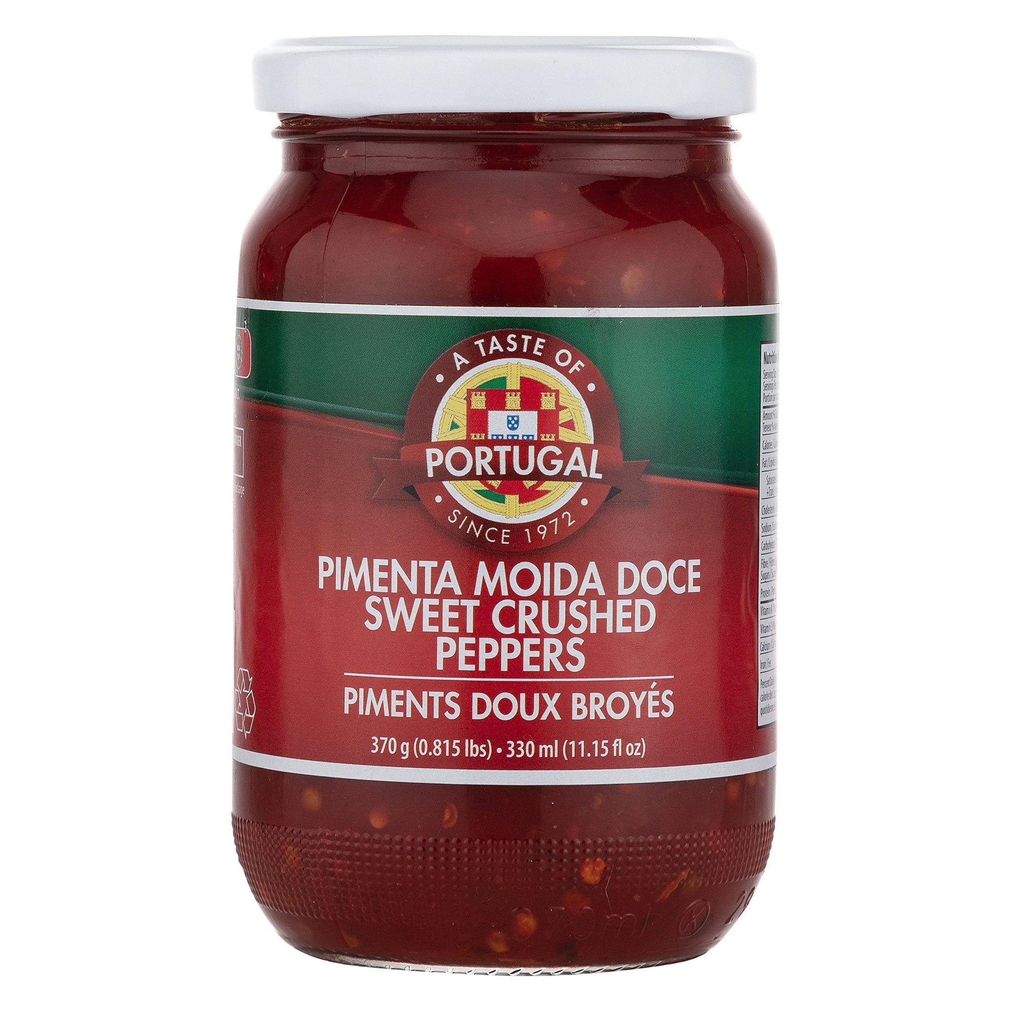 Sweet Portuguese Pepper Paste | Adds Fiery Flavors to Piri Piri Chicken, Stews & More - 370g | 13oz Jar - Authentic Product of Portugal (370g | 13oz