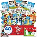 College Christmas Allergy Friendly Snack Box (40 Variety Gluten Free, Dairy Free, Vegan Gift Basket Care Package) Popcorn, Pretzels, Fruit Strips, Fig