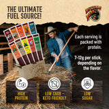 Buffalo Bob's Exotic Jerky (10-Pack), 10 Flavor Variety Pack of Snack Sticks, Wild Game Beef Gifts for Men