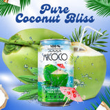 MICOCO Coconut Juice, 60% Juice, With Pulp, 10.5 Fl Oz (Pack of 24)