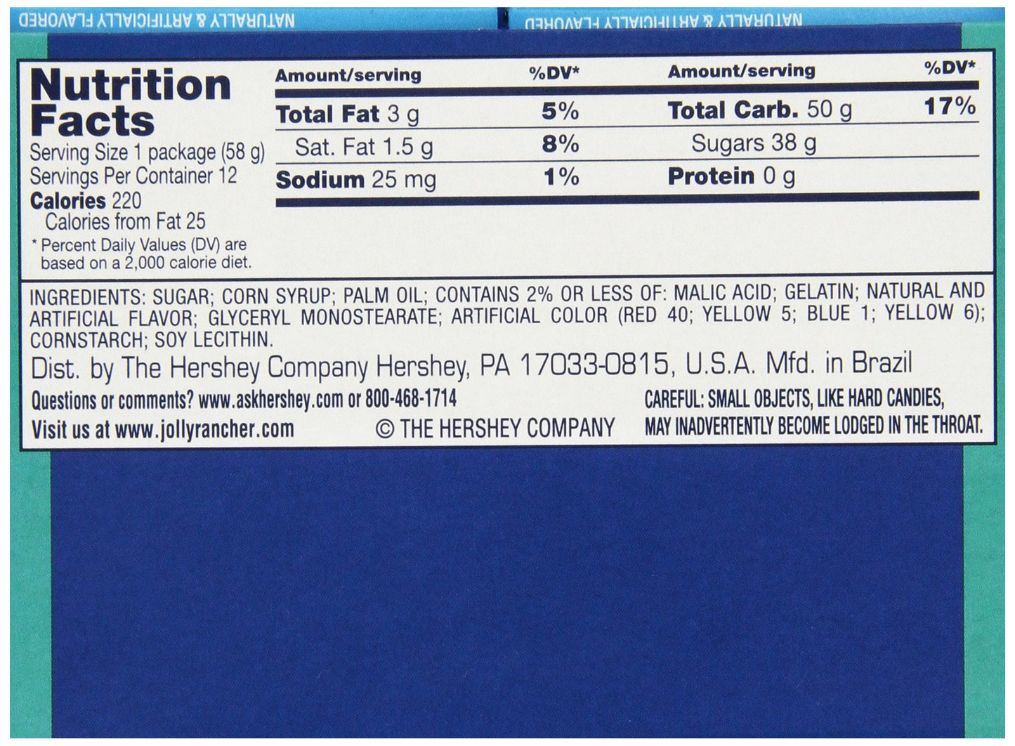 Jolly Rancher Chews, Original Flavors, 2.06 oz