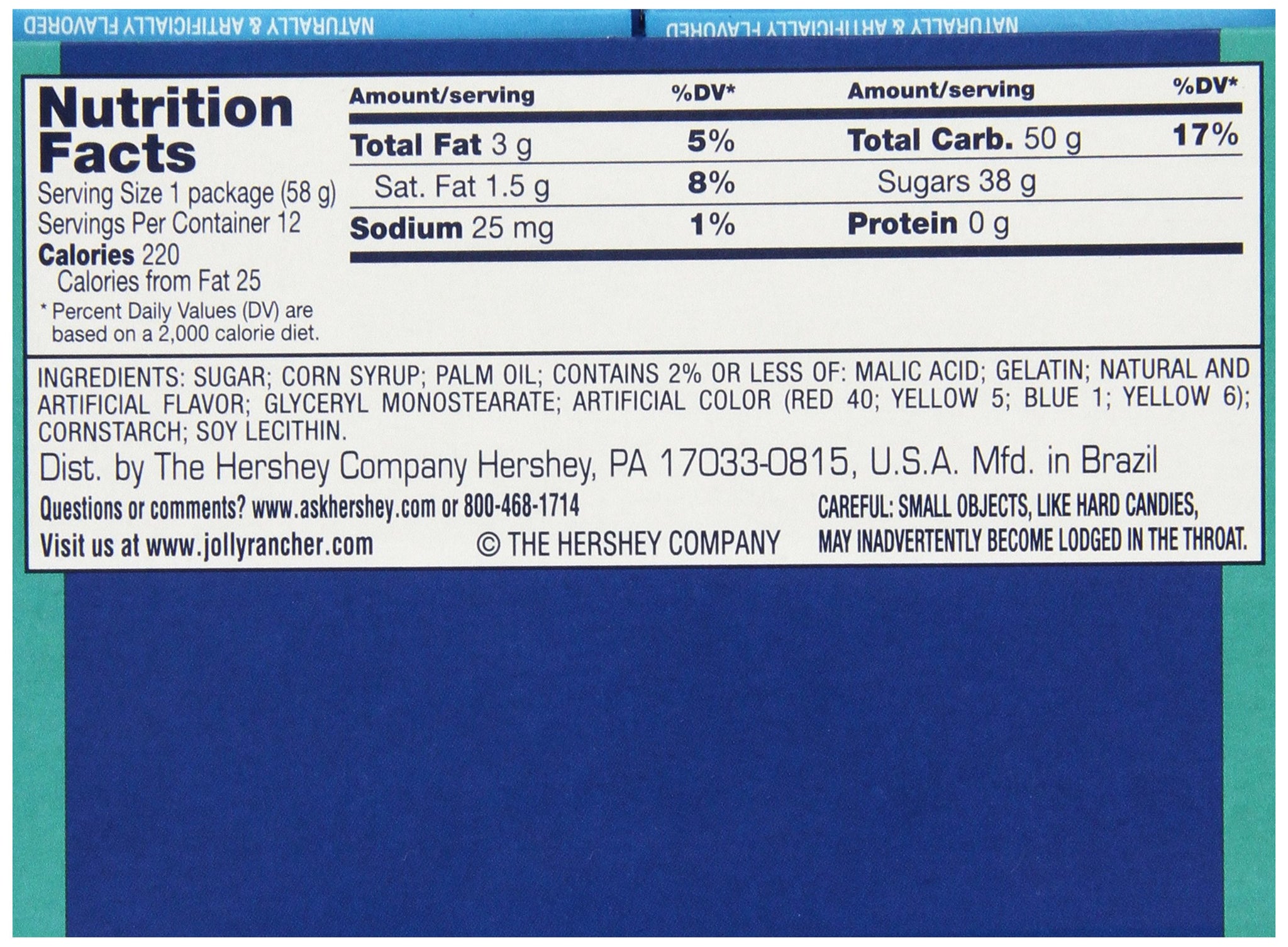 Jolly Rancher Chews, Original Flavors, 2.06 oz