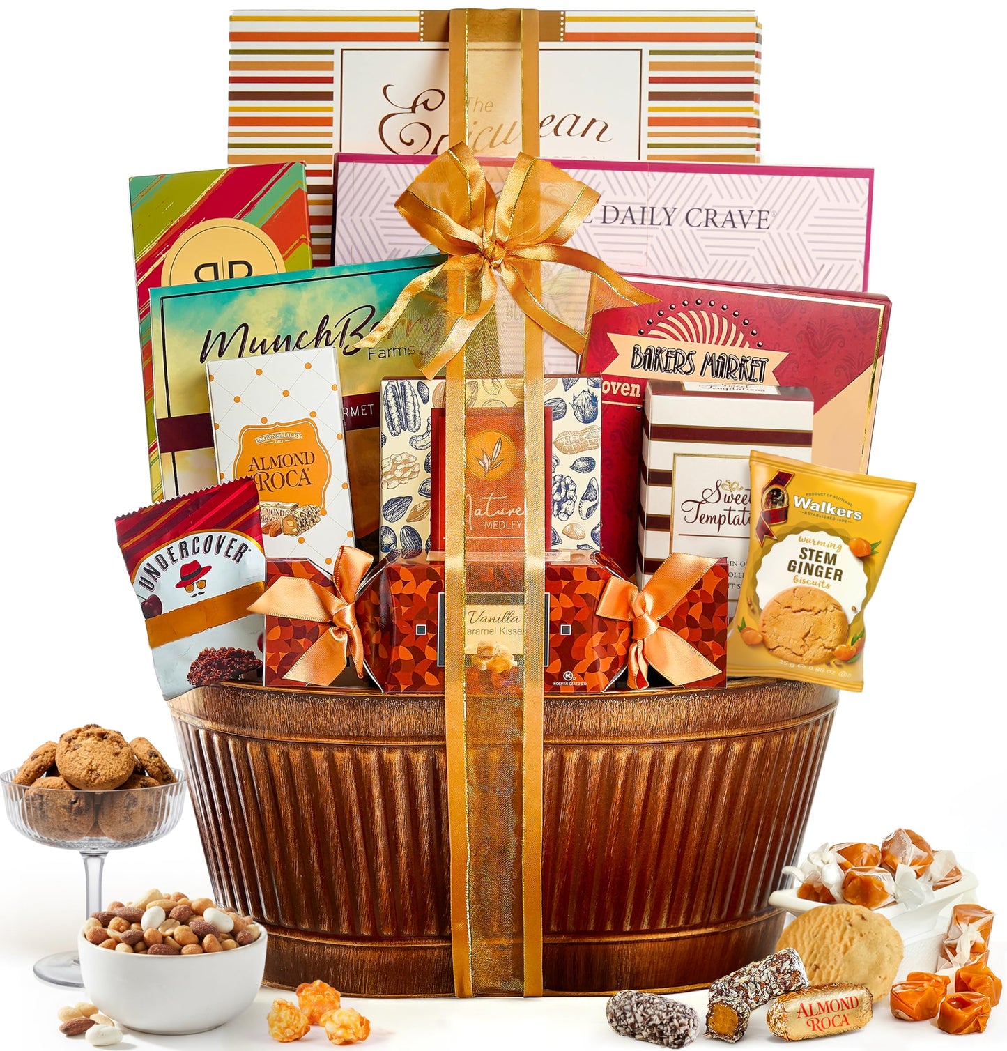 Broadway Basketeers Snacks Food Gift Basket Snack Gifts for Fathers Day, Women, Men, Families, College, Appreciation, Thank You, Congratulations