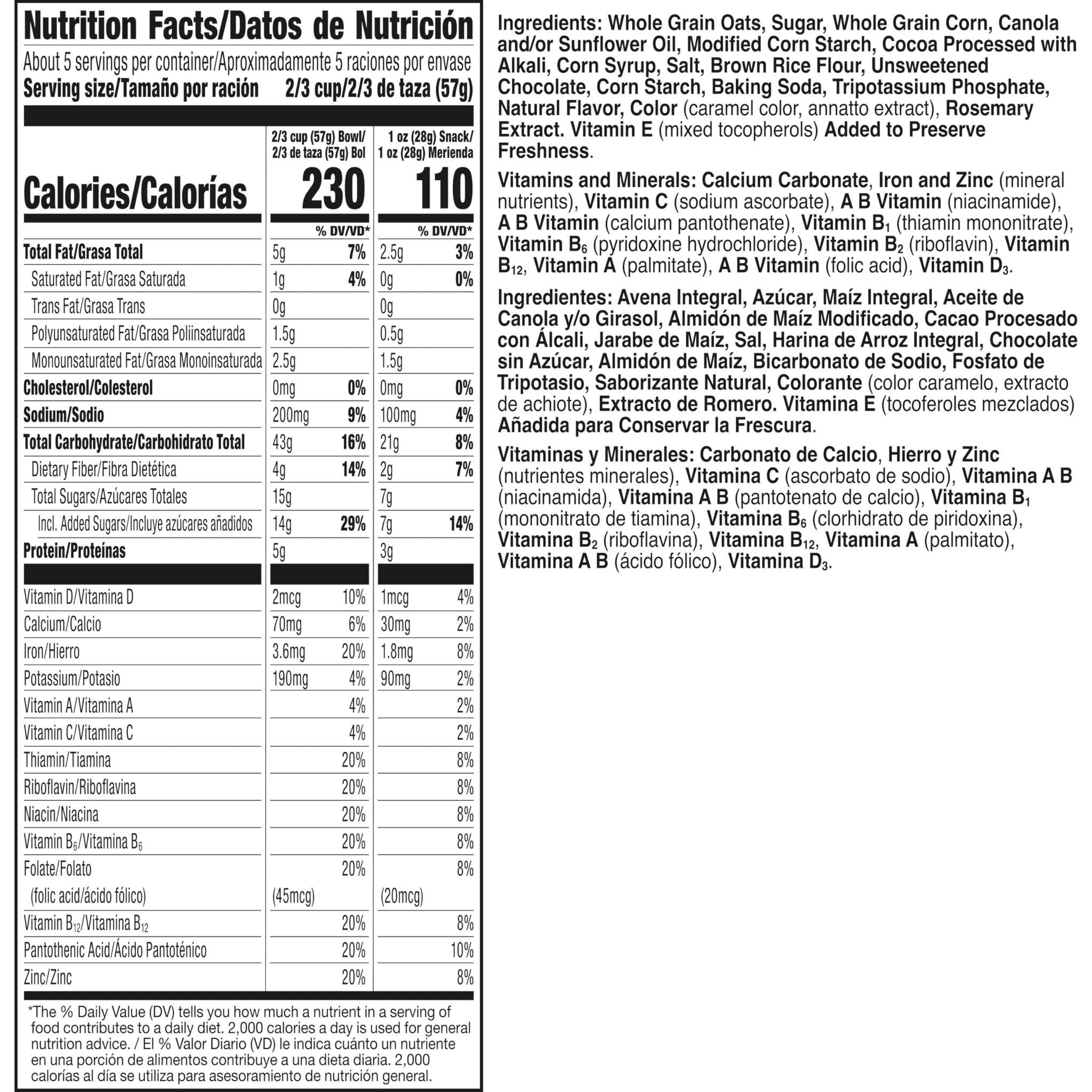 Cheerios Granola, Chocolate, Good Source of Fiber, Excellent Source of 9 Vitamins and Minerals, 10 oz