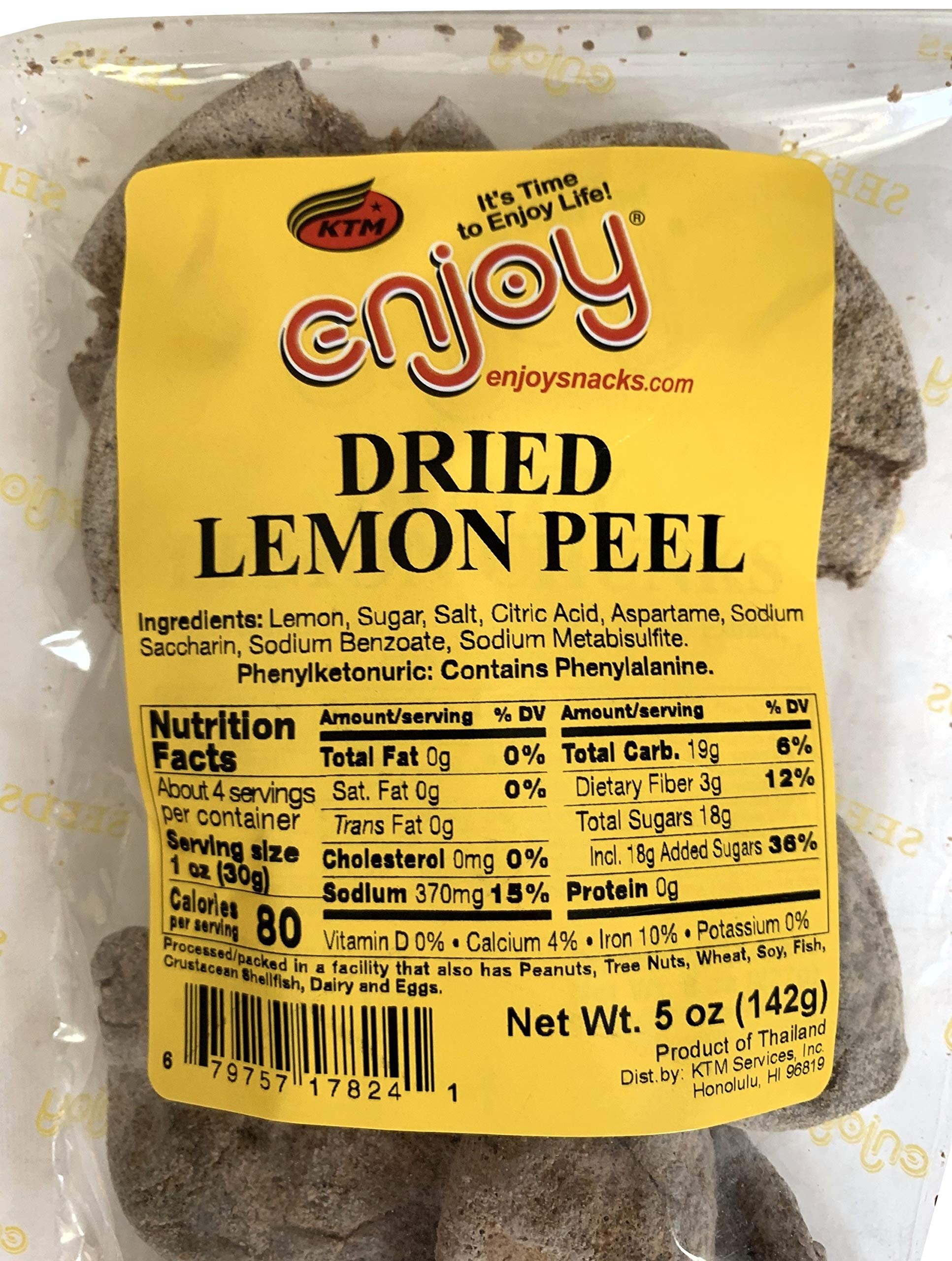 Enjoy Dried Lemon Peel (5 Ounce)