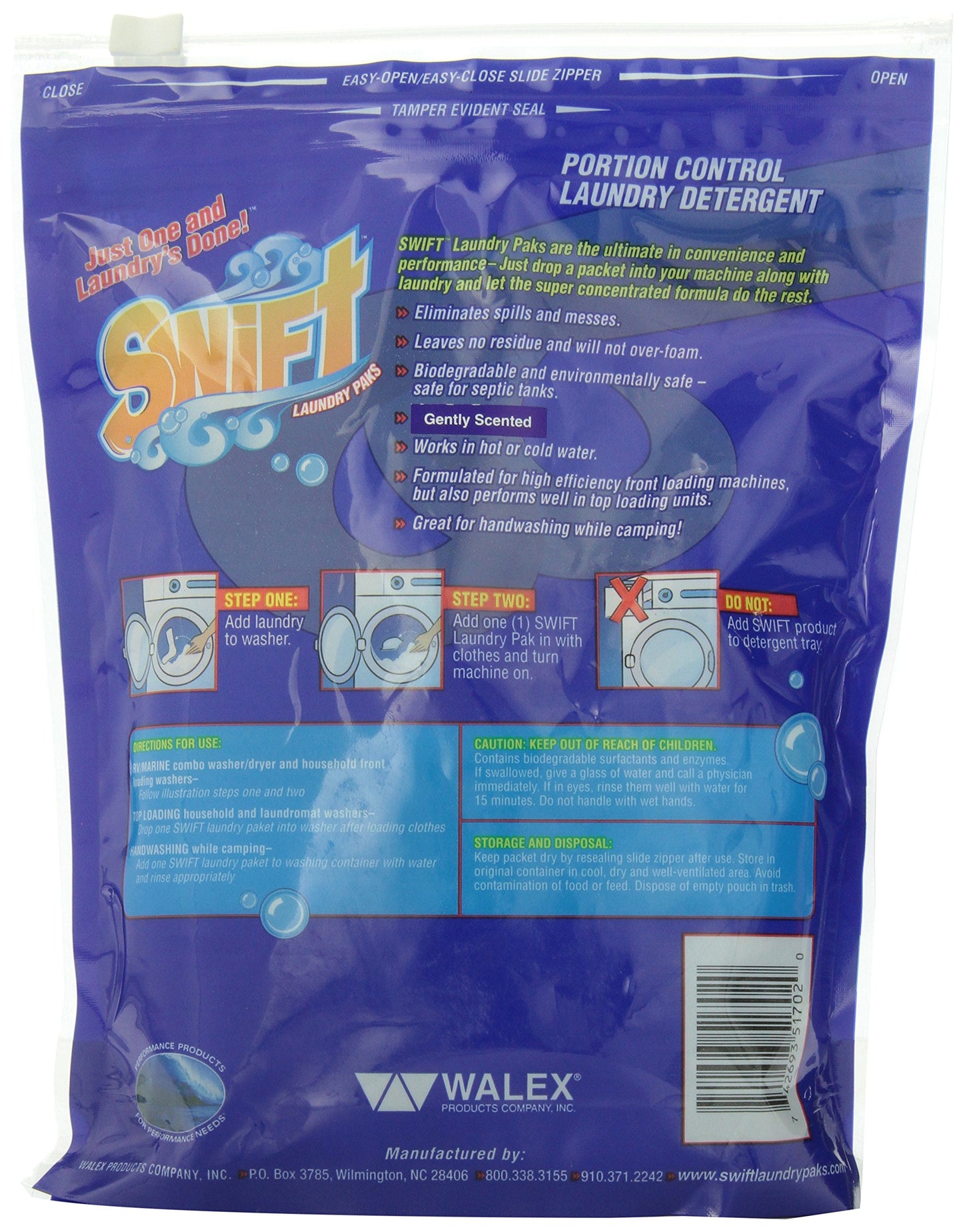 Walex LAU-51702 Swift Portion Control Laundry Detergent