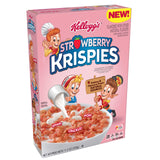 Rice Krispies Kellogg's Strawberry Krispies, Breakfast Cereal, A Good Source of 11 Vitamins and Minerals, 11.5oz Box(Pack of 8)