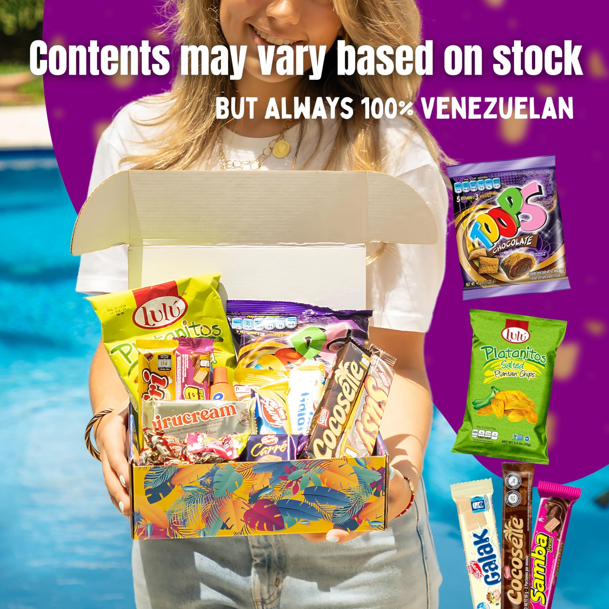 Venezuelan Candy Box Variety Pack - Authentic Sweets & Snacks with Pirucream & Cocosette | Classic