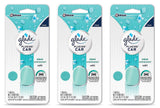 Glade Plugins Car Refill - Aqua Exhilaration - Net Wt. 3.2 mL (0.11 FL OZ) Per Refill - Pack of 3 Refills
