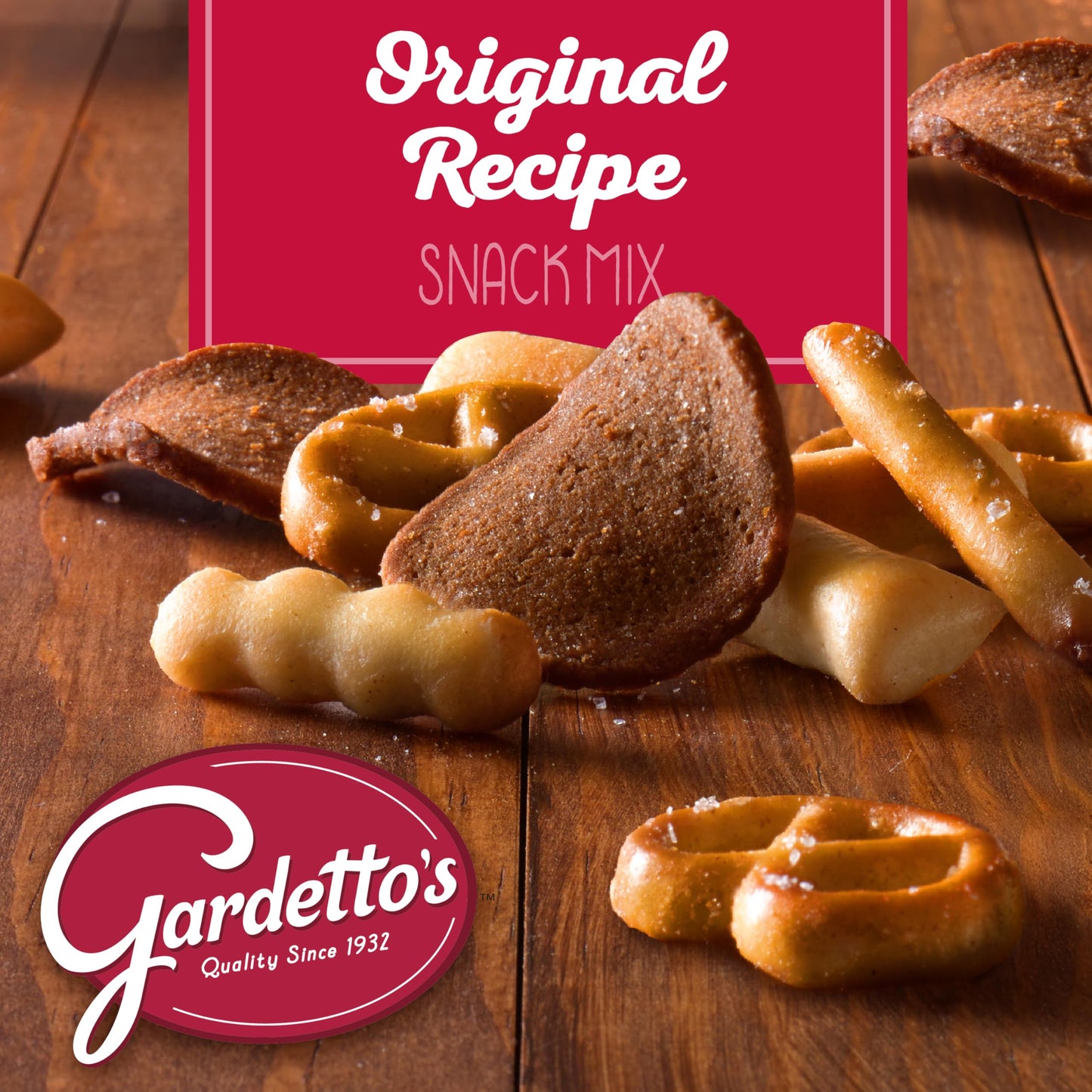 Gardetto's Original Recipe Snack Mix, Salty Snacks Tub, 18 oz
