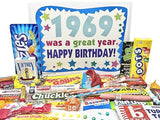 RETRO CANDY YUM ~ 1969 57th Birthday Gift Box Nostalgic Candy from Childhood for 57 Year Old Man or Woman Born 1969