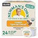 Newman's Own Organics Special Blend Decaf, Single-Serve Keurig K-Cup Pods, Medium Roast Coffee, 24 Count
