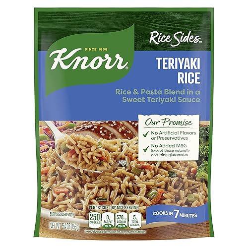 Knorr Rice Sides For a Tasty Rice Side Dish Teriyaki No Artificial Flavors, No Preservatives, No Added MSG 5.4 oz