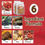 Kidney tea formula Ginseng Six Treasure Tea, Liver and Kidney Care Tea, Pure Chinese Herbal Medicine Five Treasures tea, Men’s Herbal Tea? 6 Precious