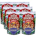 Blueberry Pancake & Waffle Mix By Birch Benders, Made With Real Blueberries, Non-Gmo, Just Add Water, Family Size, 14 Oz (Pack of 6)