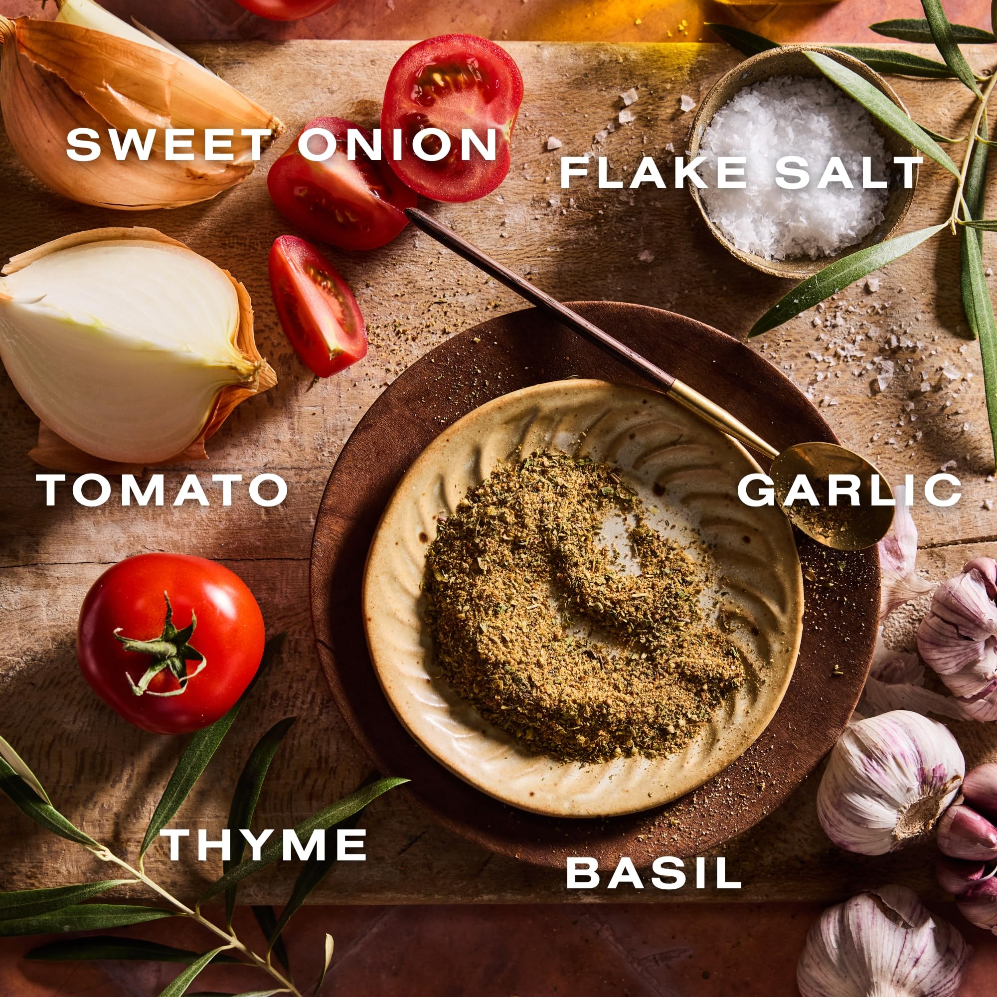 Dalkin & Co. Tuscan, Herbs, Garlic, Tomato & Red Pepper Blend, Italian-Inspired Cooking Seasoning for Pantry & Kitchen, Eco Friendly Reusable Jar
