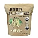 Anthony's Organic Hulled Sesame Seeds, 2 lb, White, Raw, Gluten Free, Non GMO, Keto Friendly