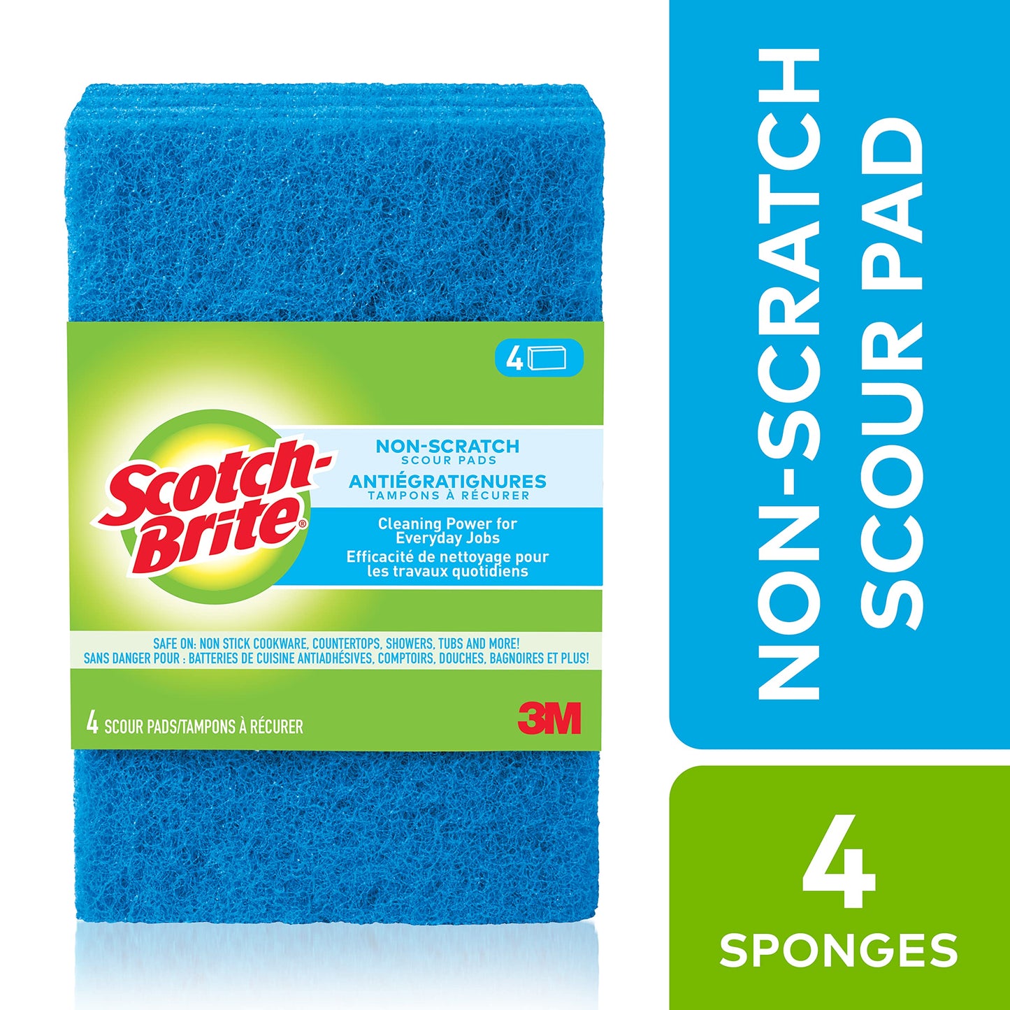 Scotch-Brite153; Scour Pad Non Scratch - 4pk Multi-Colored