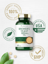 Carlyle Brewers Yeast Tablets with Vitamin B12 | 1500mg | 500 Count | Non-GMO & Vegetarian Supplement