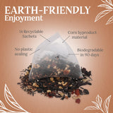 Old Fashioned Craft Tea Blend by Happy Valley Tea - Inspired by Cocktails - Smoky Black - 14 biodegradable Sachets - Enjoy Hot, Iced, or Mocktail