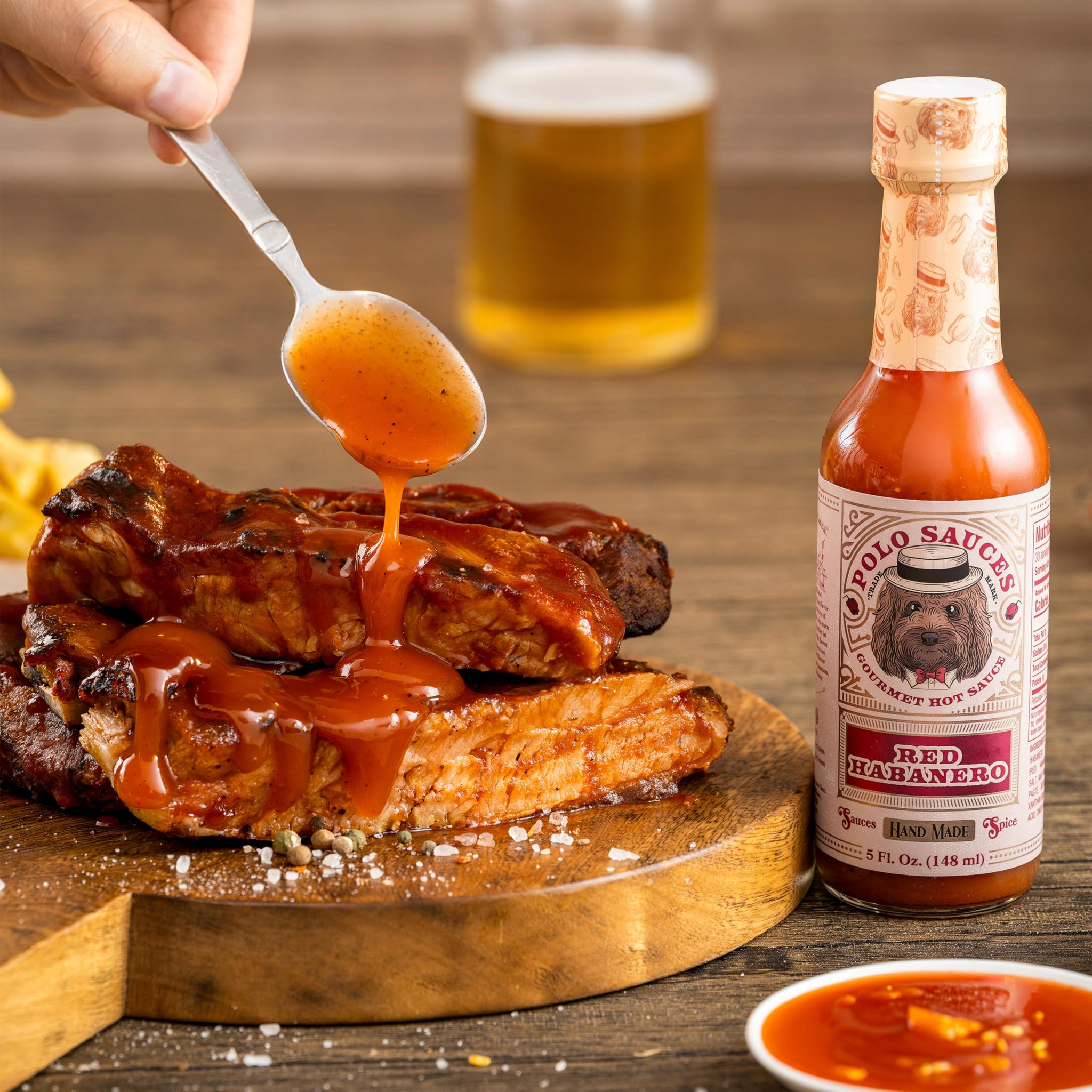 POLO Red Habanero Hot Sauce - Spicy Gourmet Sauce, Small Batch & Handcrafted in Florida, USA - Gluten Free & Vegan - 5 fl oz