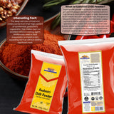 Rani Kashmiri Chilli Powder (Deggi Mirch, Low Heat) Ground Indian Spice 14oz (400g) ~ All Natural, Salt-Free | Vegan | No Colors | Gluten Friendly |