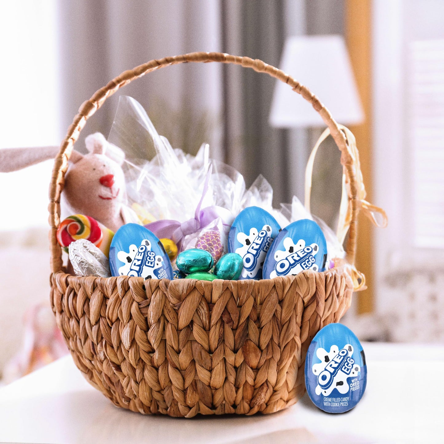 OREO Creme Filled Chocolate Candy Easter Egg, Easter Candy, 48 - 1.09 oz Eggs