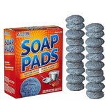 SCRUBIT 20 Pack Steel Wool Soap Pads - Metal Scouring Cleaning Pads for Dishes, Pots, Pans, and Ovens - Pre-Soaped for Easy Cleaning of Tough Kitchen
