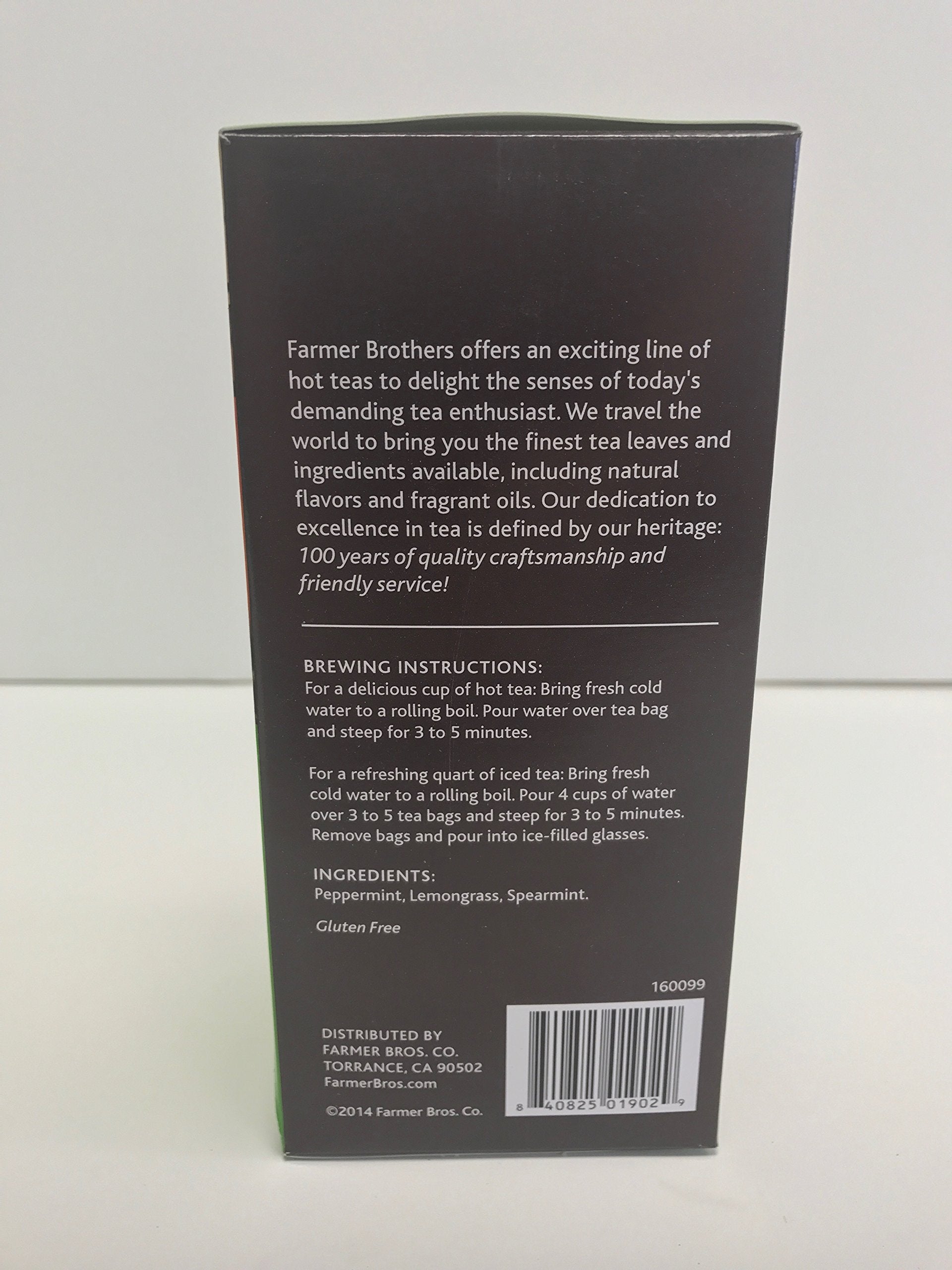 Farmer Brothers Premium: Misty Mint Hot Tea - 6/25 ct boxes