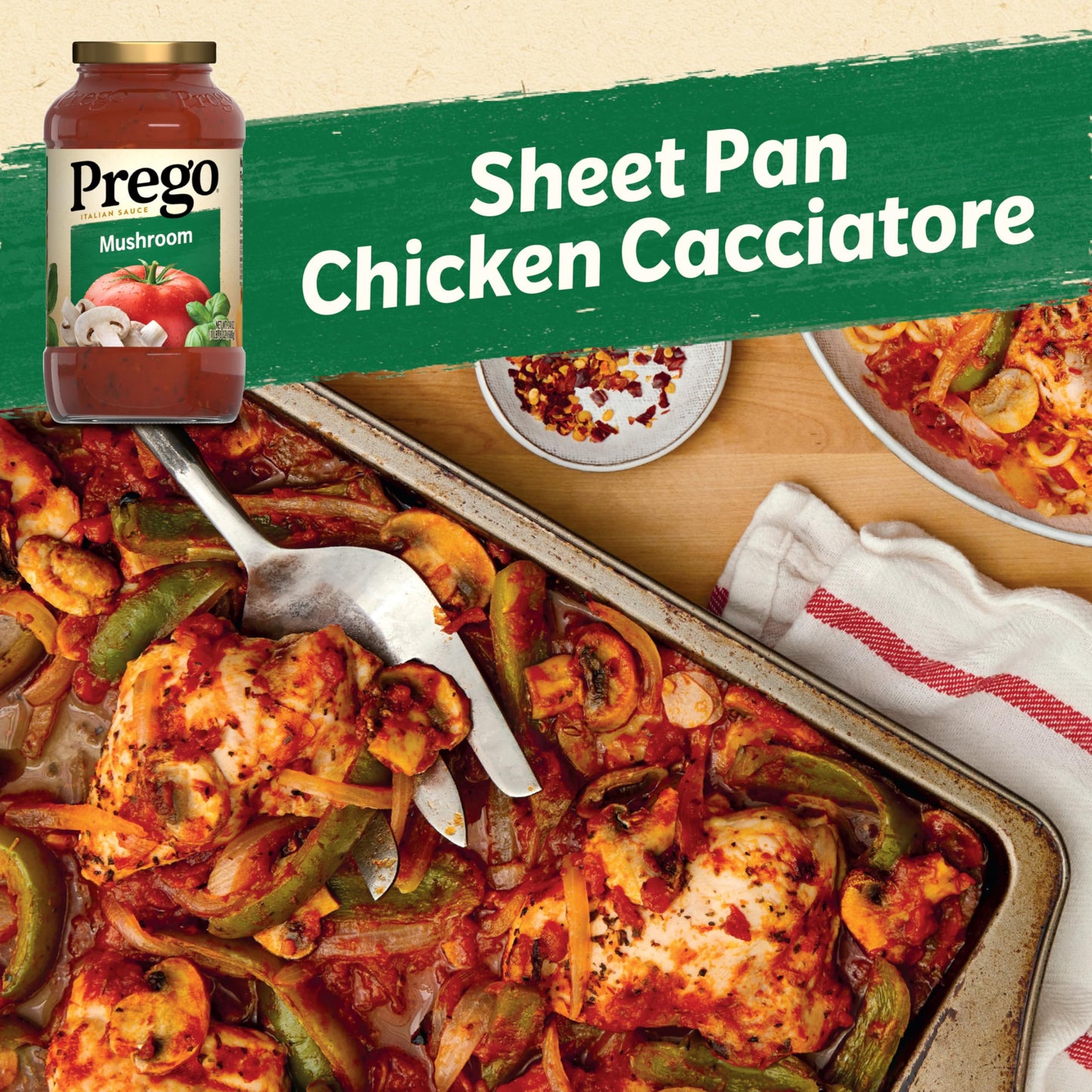 Prego Mushroom Pasta Sauce, 24 oz Jar