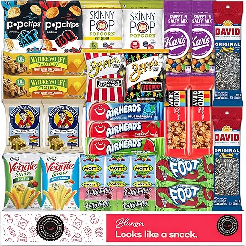 Gluten Free Snacks Variety Pack - Healthy Snack Box Care Package - Bulk Assortment (30 Count)