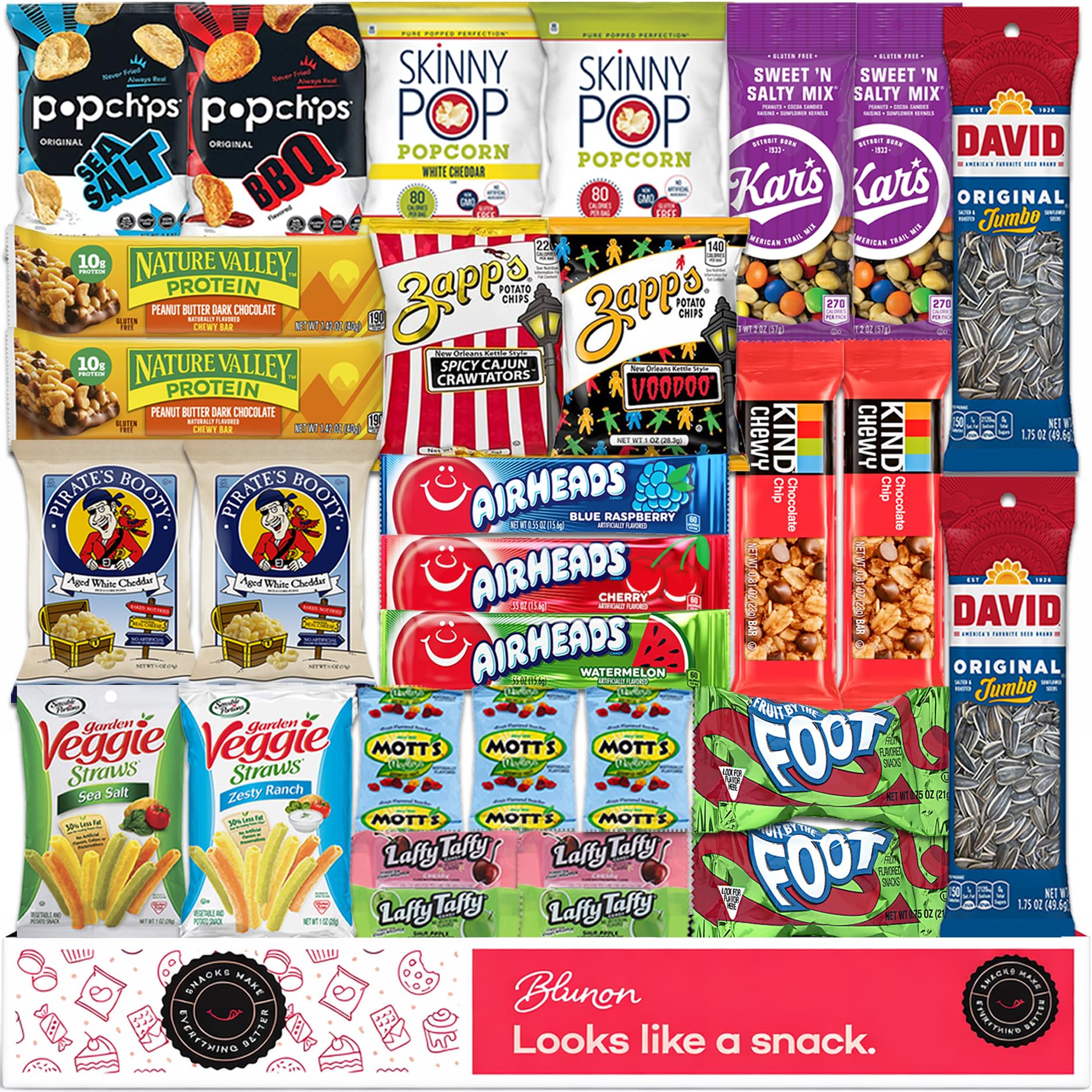 Gluten Free Snacks Variety Pack - Healthy Snack Box Care Package - Bulk Assortment (30 Count)
