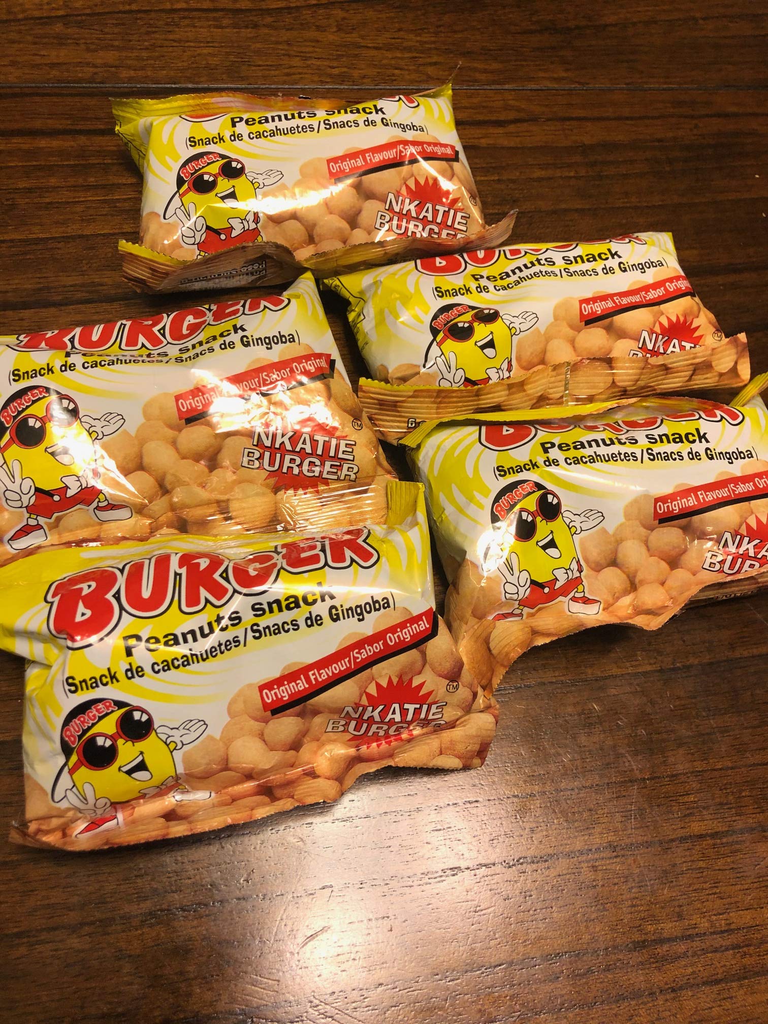 Nkatie Burger - African Peanut Snack [Pack of 4]