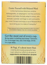 Yogi Tea, Relaxed Mind, 16 Count, Packaging May Vary
