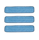 Real Clean 36 inch Microfiber Wet Mop Refill Pads for Flat Mop Frames (Pack of 3)