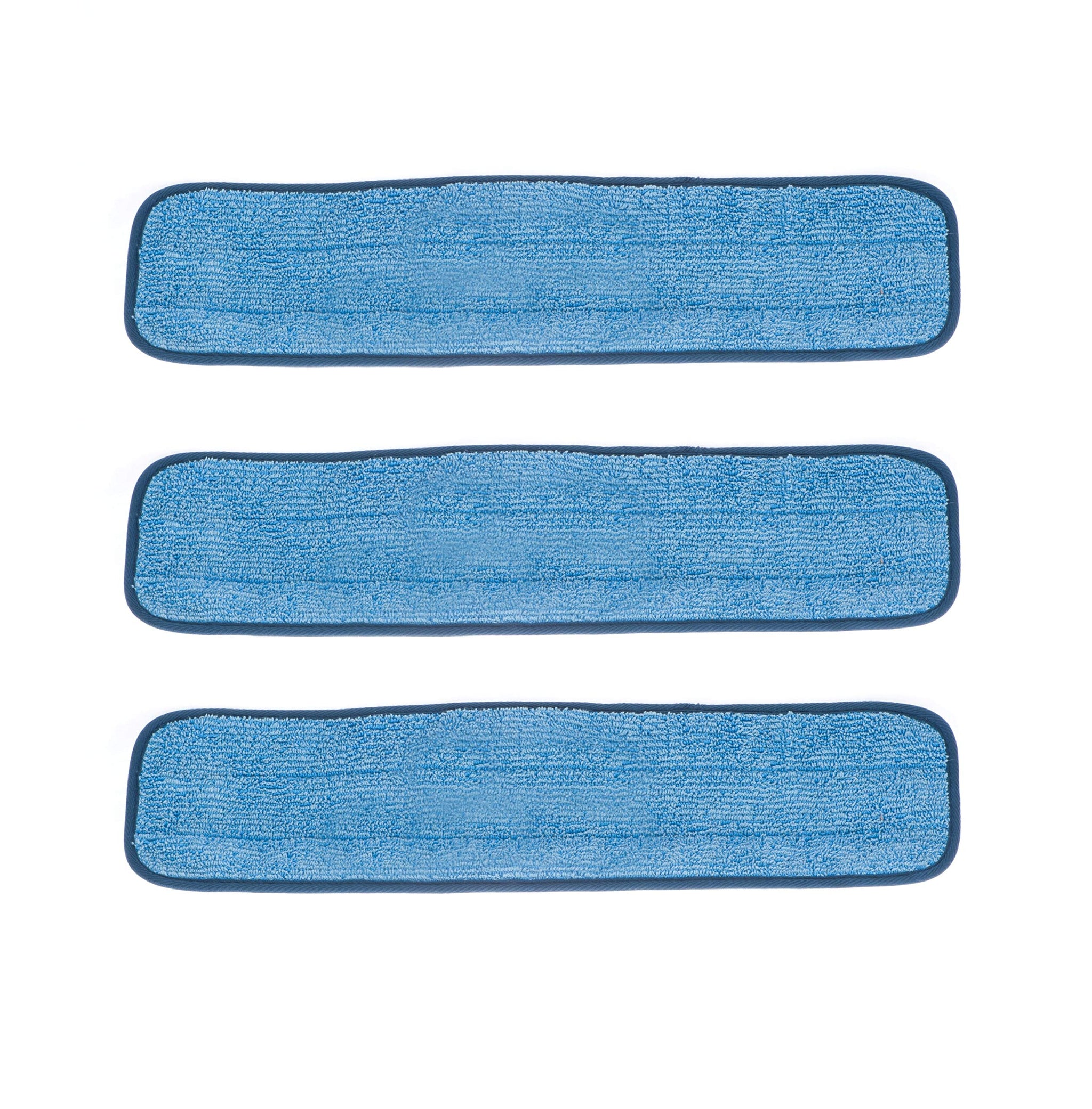Real Clean 36 inch Microfiber Wet Mop Refill Pads for Flat Mop Frames (Pack of 3)