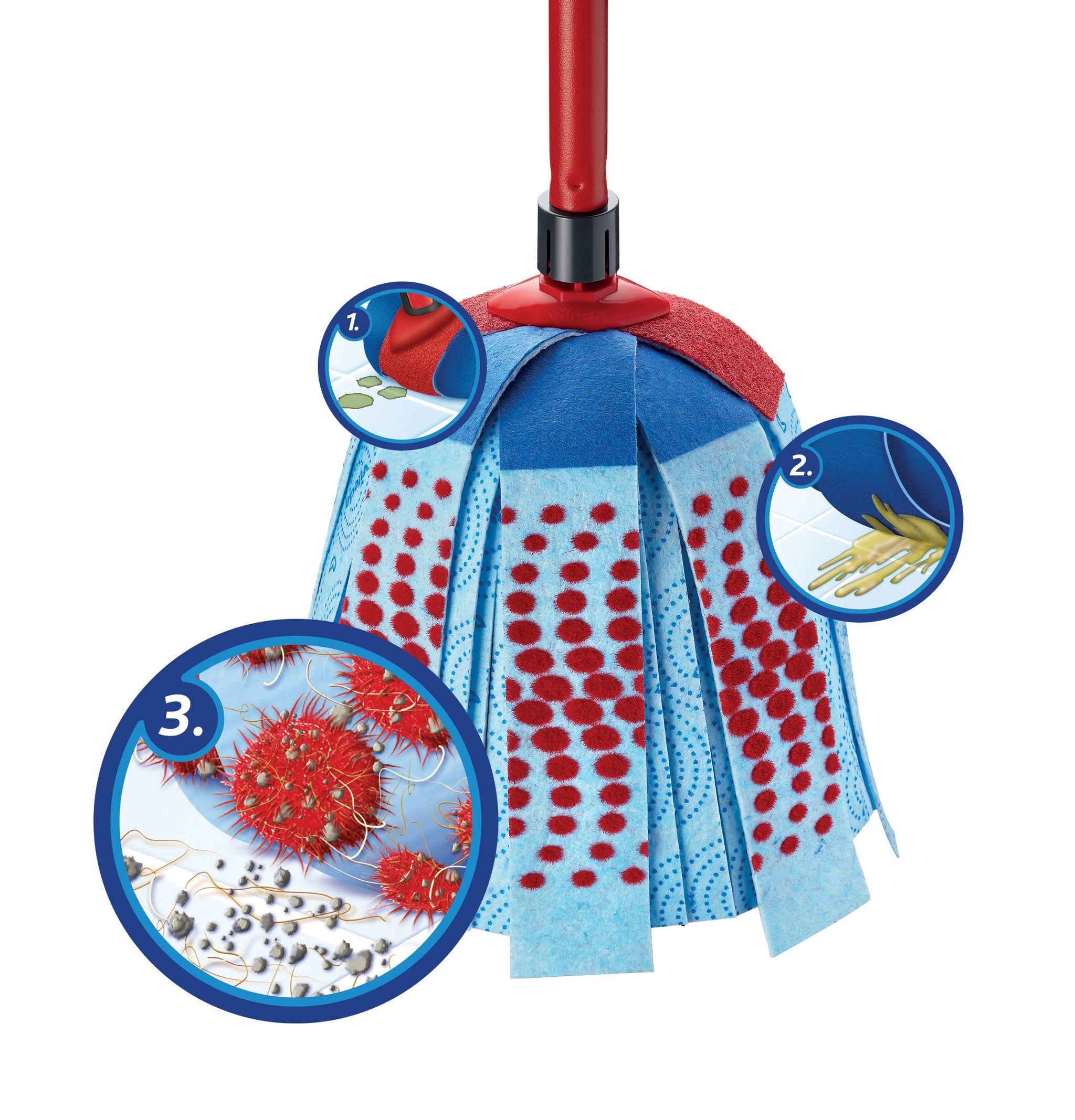 Vileda VIL128526 Supermocio 3 Action Head & Handle [Kitchen & Home]