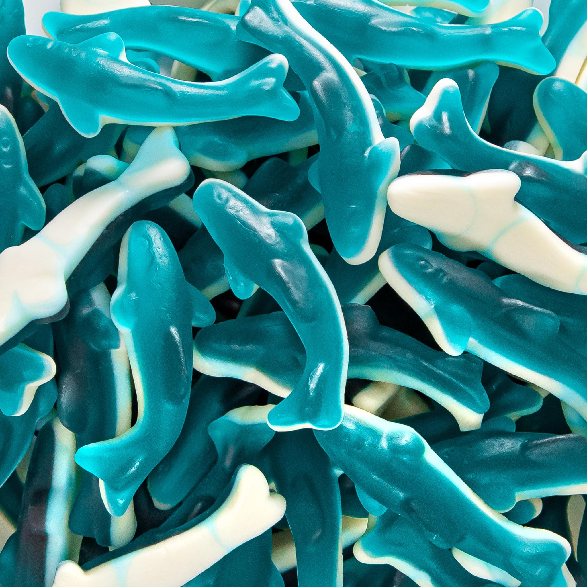 Blue Sharks Gummy Candy |2-Pound Bag | Made with Real Fruit Juice