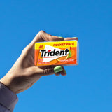 Trident Tropical Twist Sugar-Free Chewing Gum, 6 Pocket Packs of 28 Pieces (168 Total Pieces)