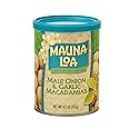 Mauna Loa Premium Hawaiian Roasted Macadamia Nuts, Maui Onion Garlic Flavor, 4.5 Oz Can (Pack of 12)